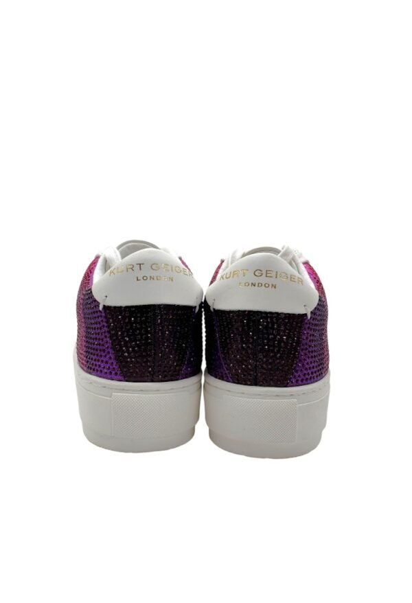 KURT GEIGER - LONEY STRIPE CRYSTAL SNEAKERS - Image 5